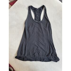 Lululemon Black Racerback Cinched Bottom Athletic Tank Top *no size*
